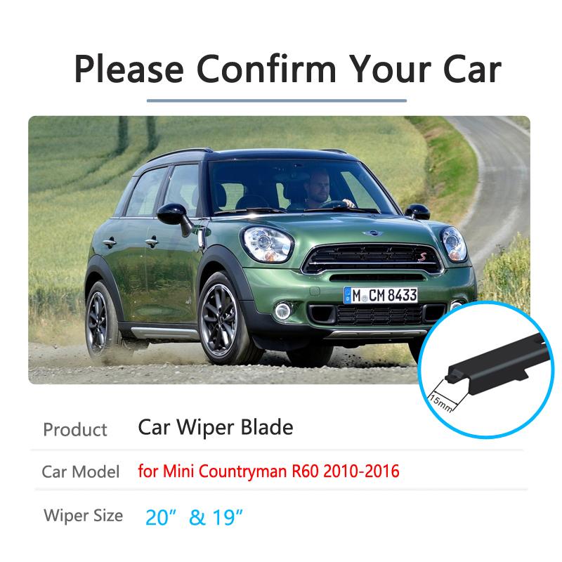 Car Wiper Blade for Mini Countryman R60 2010~2016 2011 2012 2013 2014 2015 Car Accessories Windscreen Windshield Wipers