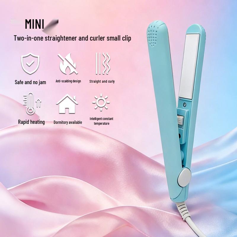 Cartoon Multi-functional Mini Hair Straightener & Curler for Bangs – Compact & Dual-Use Design