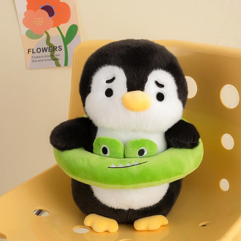 Plush Penguin Hat Toy With Soft Short Plush For Kids Play And Comfort