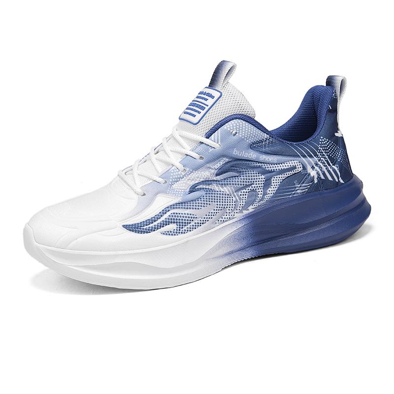 

Running Shoes Men Outdoor Thick-Soled Breathable Anti-Slip Men Shoes Comfortable Lightweight Soft Mesh Lace-Up Sports Shoes Men 39