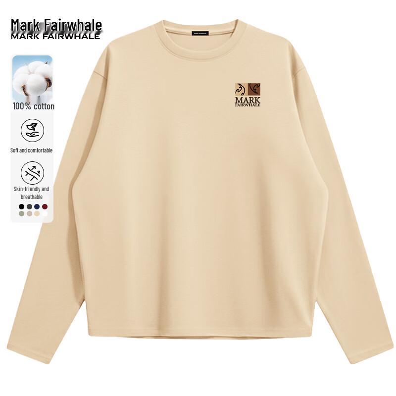 

Mark Fairwhale Men s Retro Cotton Long Sleeve T-Shirt XL