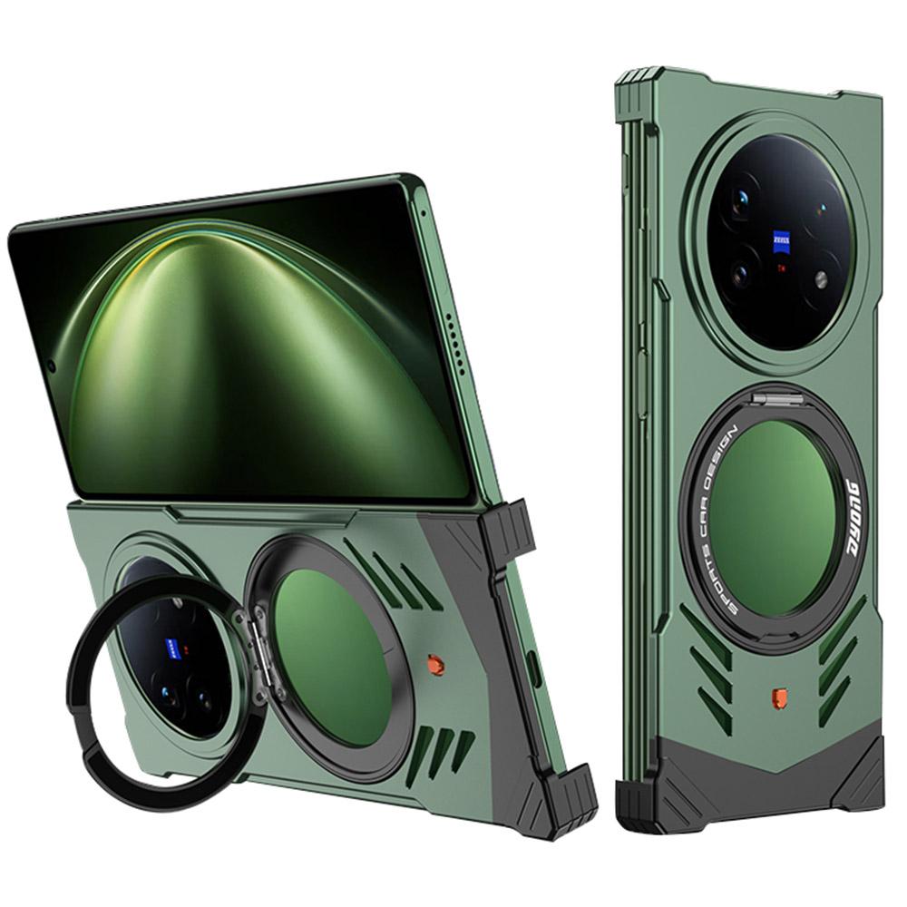 DYONG For Vivo X Fold5 5G Metal Case Frameless Hollow Heat Dissipation Phone Cover with Kickstand