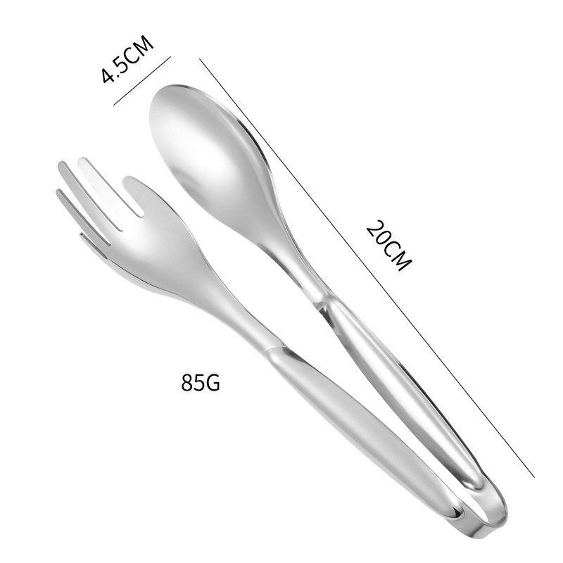 

New Stainless Steel Clip, Creative Hand-Shaped Food Clip, Household Noodle and Egg Clip, Multifunctional for Frying Steak and Barbecue Natural Color Clip