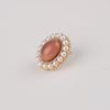 AUGUST ALICE Antique Bold Vintage Ember Pearl Earrings
