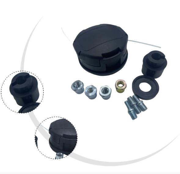 Trimmer Head Replacement Kit for 230 for 225 for 210 with 9 Piece Accessory Set for Speed Feed 400 Bump Feed Black