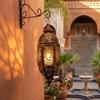 Moroccan Style Vintage Hollow Candlestick Luxury Wind Lamp Candle Holder  Living Room