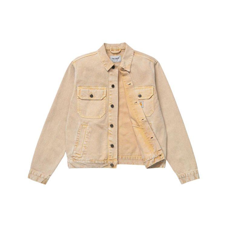 Carhartt WIP SS21 Colorful Denim Jacket Men Jackets Khaki I029150-07E-WD