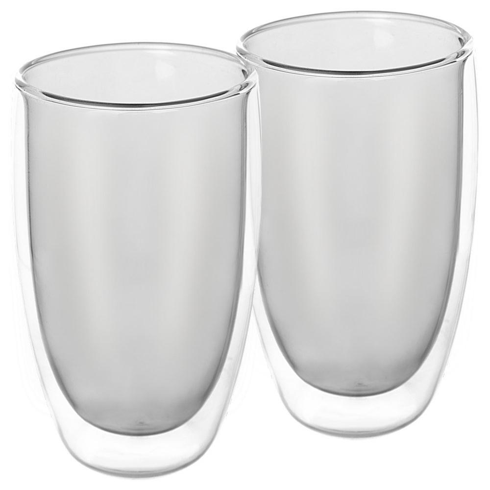 2x Szklanka Termiczna Podwójna Ścianka Do Kawy Herbaty Latte Napojów 460 Ml