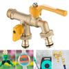 2-Way IBC Water Tank Connector Ball Valve Irrigation Brass Tap Joint  Cold Climates