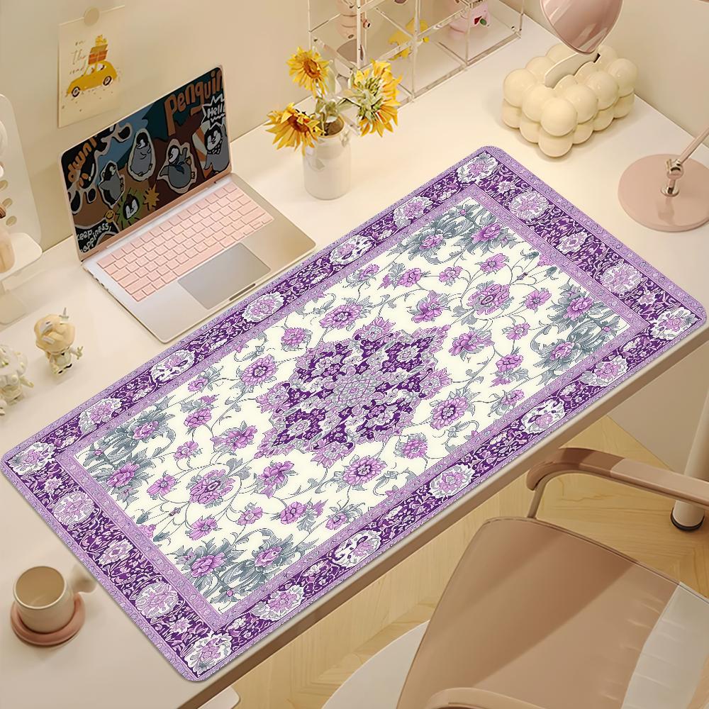 Persian Carpet Mouse Pad Large NonSlip Lockedge Desktop Computer Desk Mat Keyboard Writing Mousepad Office Gamer Student Gifts