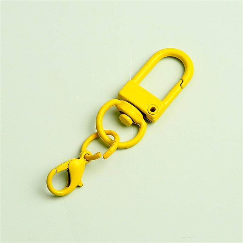 9Pcs U Shaped Rotating Lobster Clasp for Keychain and Accessories Jewelry Kits Fashionable Purse Clip Bags Pendants