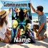 Custom Name Personalized BIGBANG Print Beach Towel, for Trip Camping Beach Party Home Decor, Birthday Gift for Family & Friends