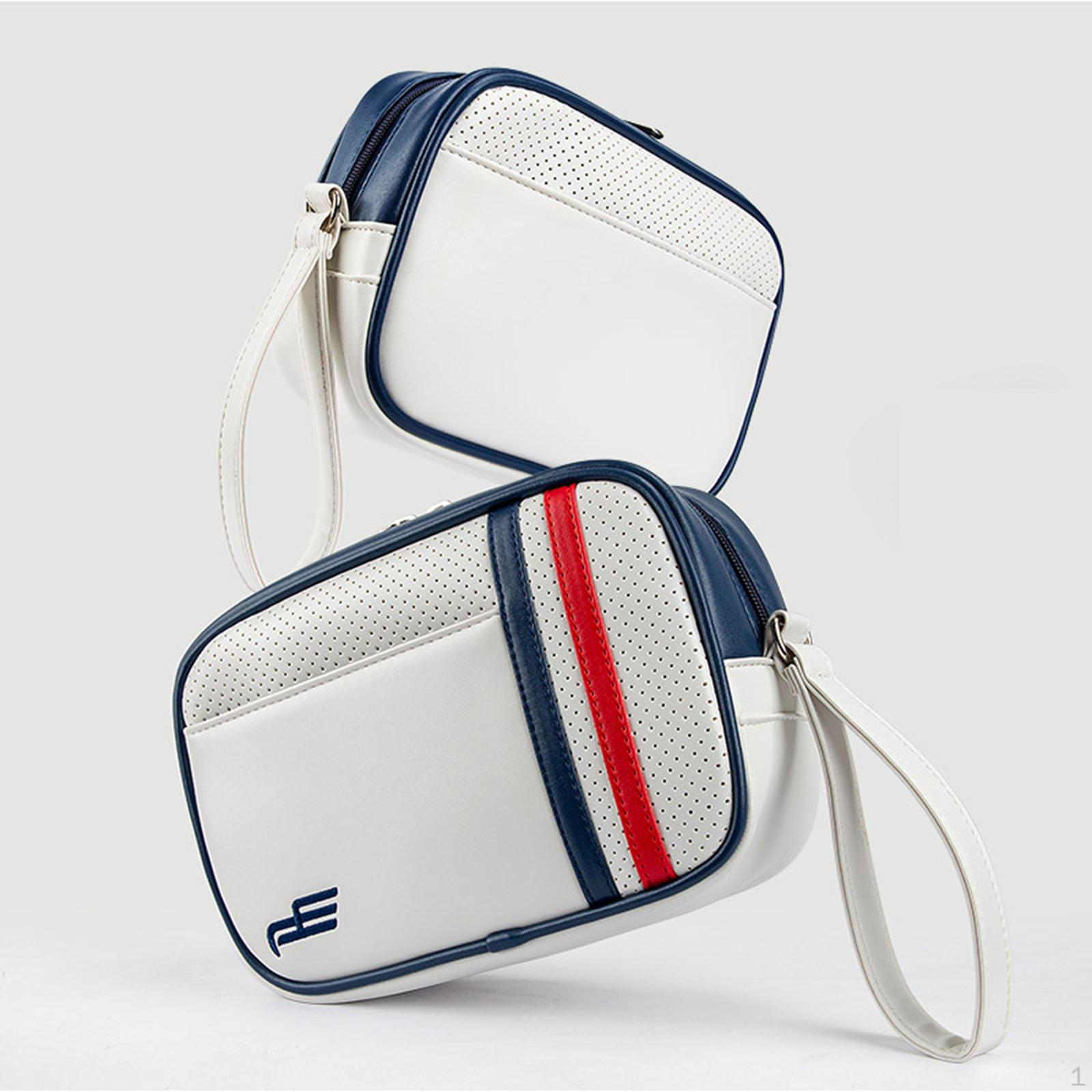 Club Ball Carry Bag Pouch Storage Organizer Container Pocket Gift PU Tees Holder Travel Golf Case colore verde scuro