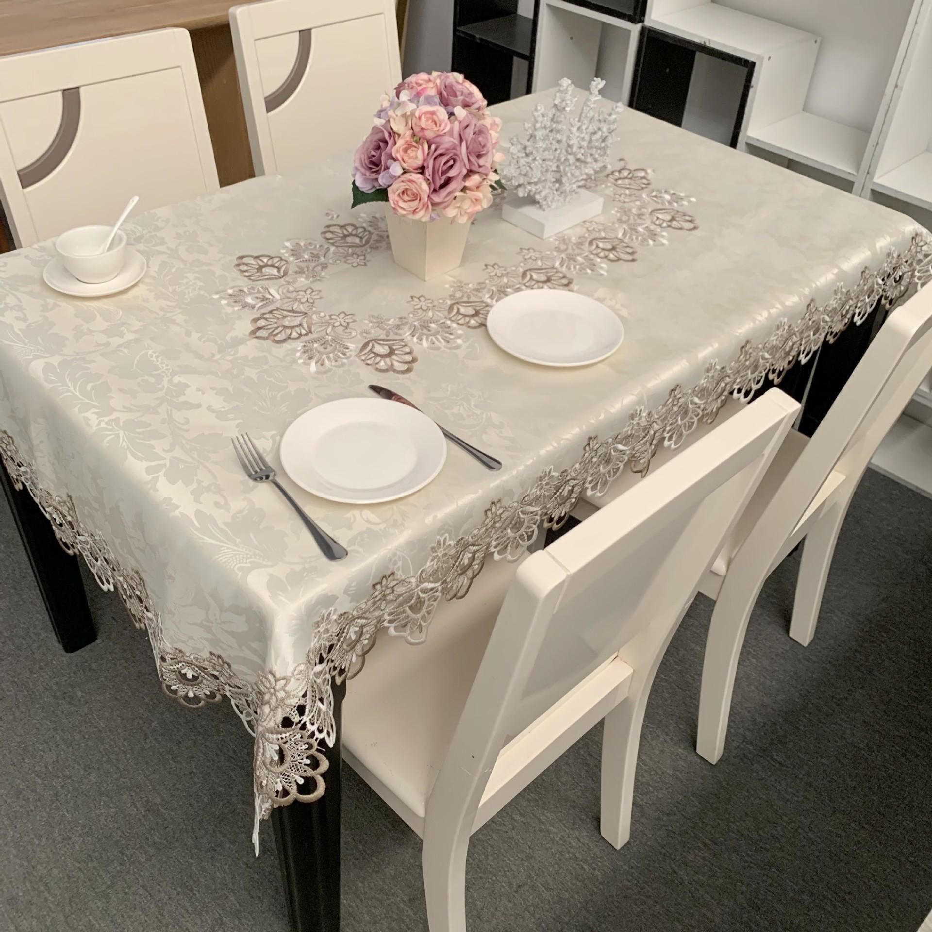 Скатерть для журнального столика Ins Style Modern Simple Прямоугольная кружевная ткань — фото 5