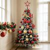 102 Pieces Holiday Decor Lightweight Christmas Tree Ornament Assortment Glittery