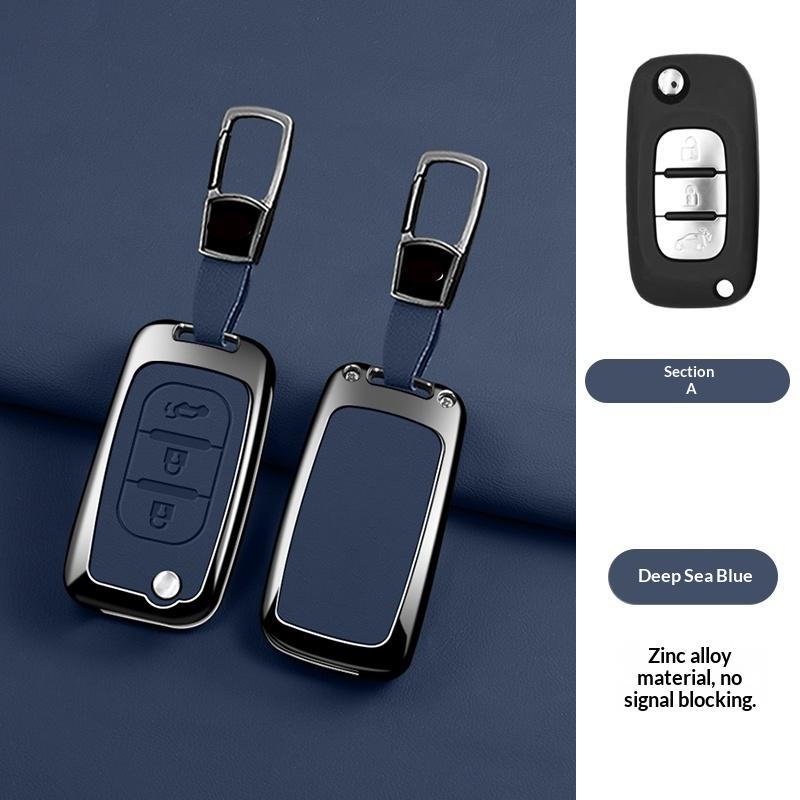 3 Button Zinc Alloy Leather Car Key Fob Case Lada Vesta Granta Xray Kalina Priora Sedan Sport Key Fob Car Key Box Cover