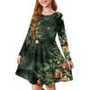 Girls' Princess Dress - Long Sleeve A-Line T-Shirt Dress Christmas Day