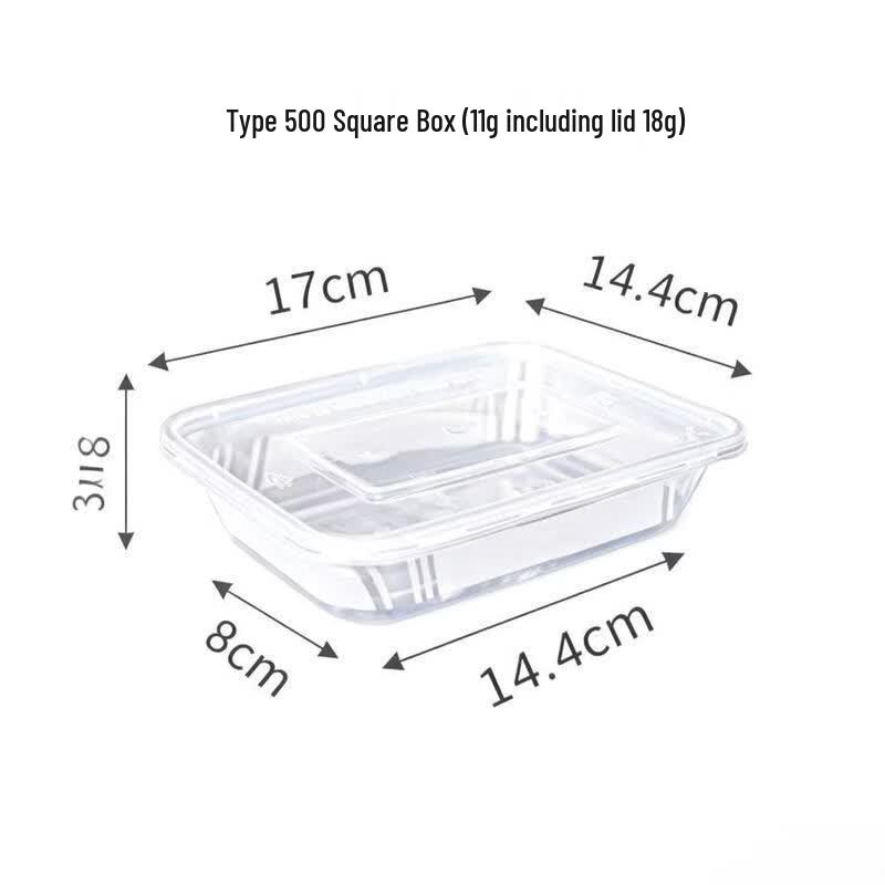 ChuZhou Thickened Disposable Rectangular Meal Box with Lid