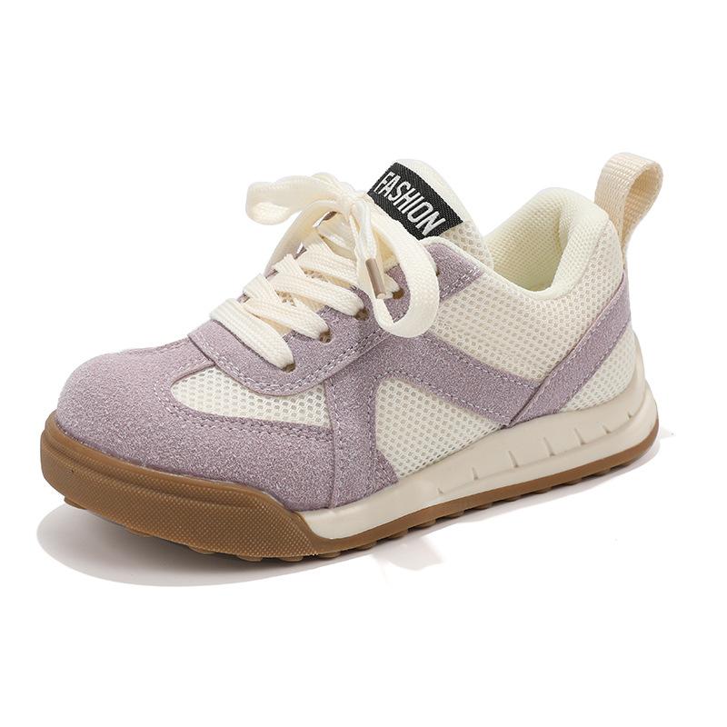 Girls shoes children's moral training shoes 2025 spring and autumn new girls sports shoes medium and older children's mesh breathable casual shoes