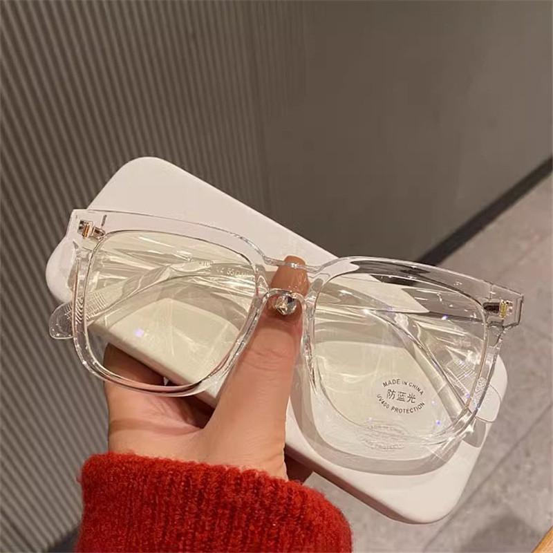 Classic Simple Black Computer Glasses Frame Students Women Men Transparent Spectacles Frame Anti Blue Light Blocking Eyewear