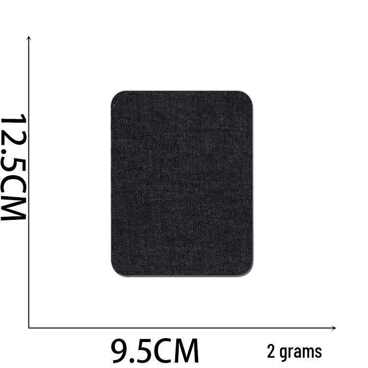 Howling Denim Knee Patches: 5 Color Mix, Embroidered Iron-On, Cuttable Fabric Patches