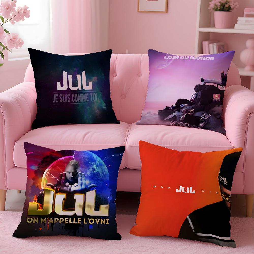popular singer JuL Cushion Cover Comfortable Reversible Pillow Cover Ideal for Car Sofa Bedroom & Beyond