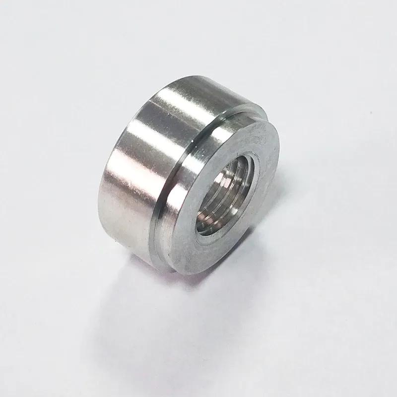 2PC Female Thread Weld On Bung Hose Adapter Aluminum Fitting 1/2 3/4 1/4 1/8 3/8 NPT M18X1 5 M16X1 5 M14X1 5 Size