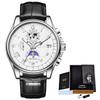 Watch Men Top Brand Luxury Leather Men Watch Business Waterproof Sports Chronograph Quartz Wristwatches Montre Homme