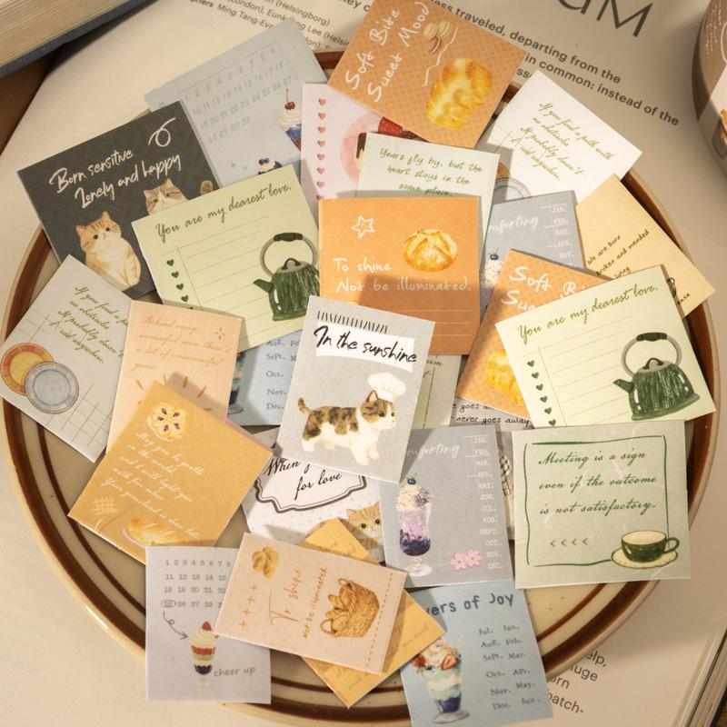 6pcs DIY Decoration Adhesive Tapes Japanese Afternoon Slow Tune Washi Tapes Masking Tapes stickers stationery