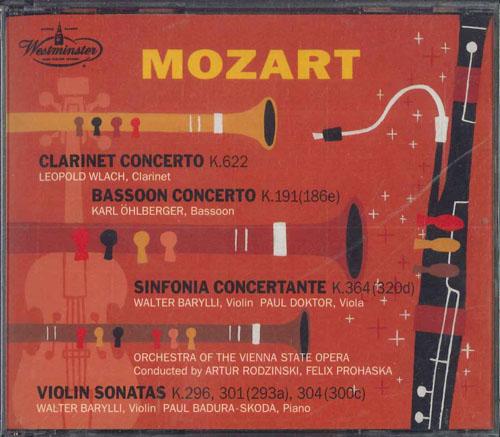 CD LEOPOLD WLACH KARL OEHLBERGER WAL Mozart FVCC402434 WESTMINSTER 1999 Japan Classical Used