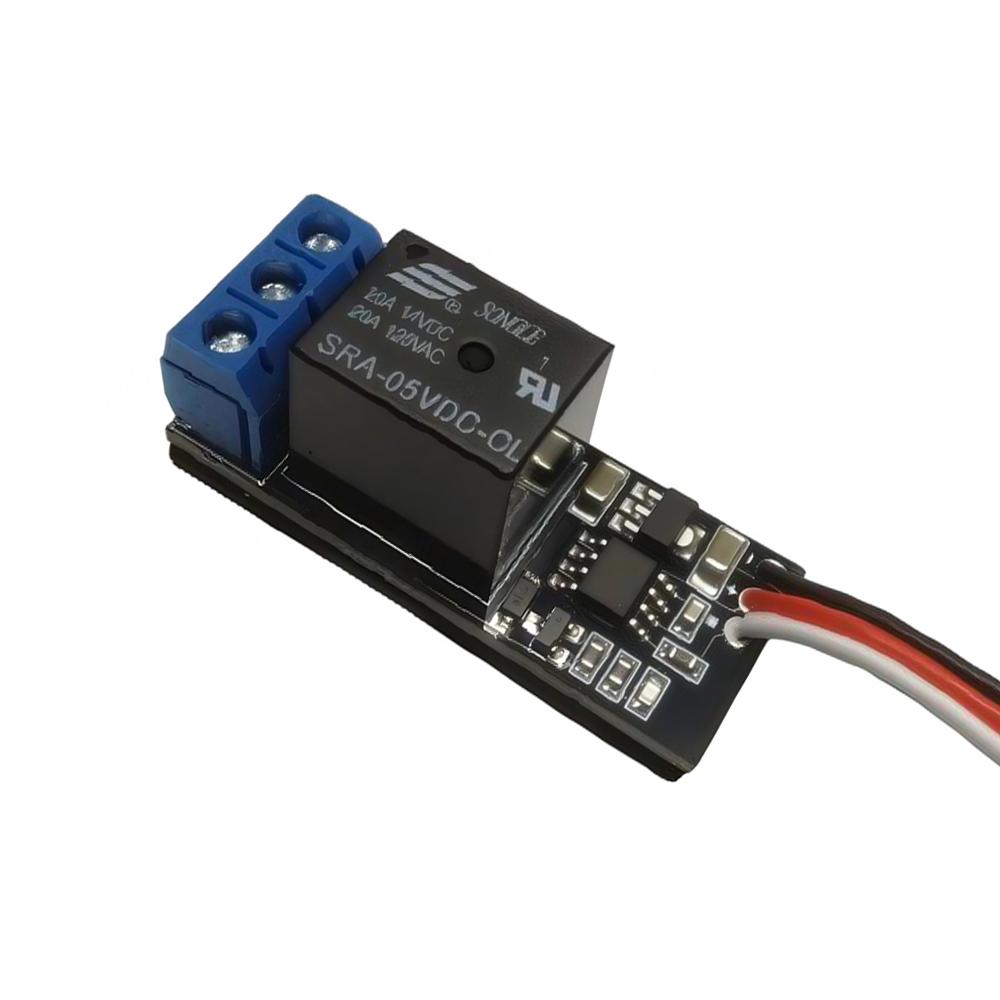 1 Channel RC PWM Switch Relay 20A LED Light Controller For RC Airplane Car Boat 1000-2000us Universal Receiver Compatible