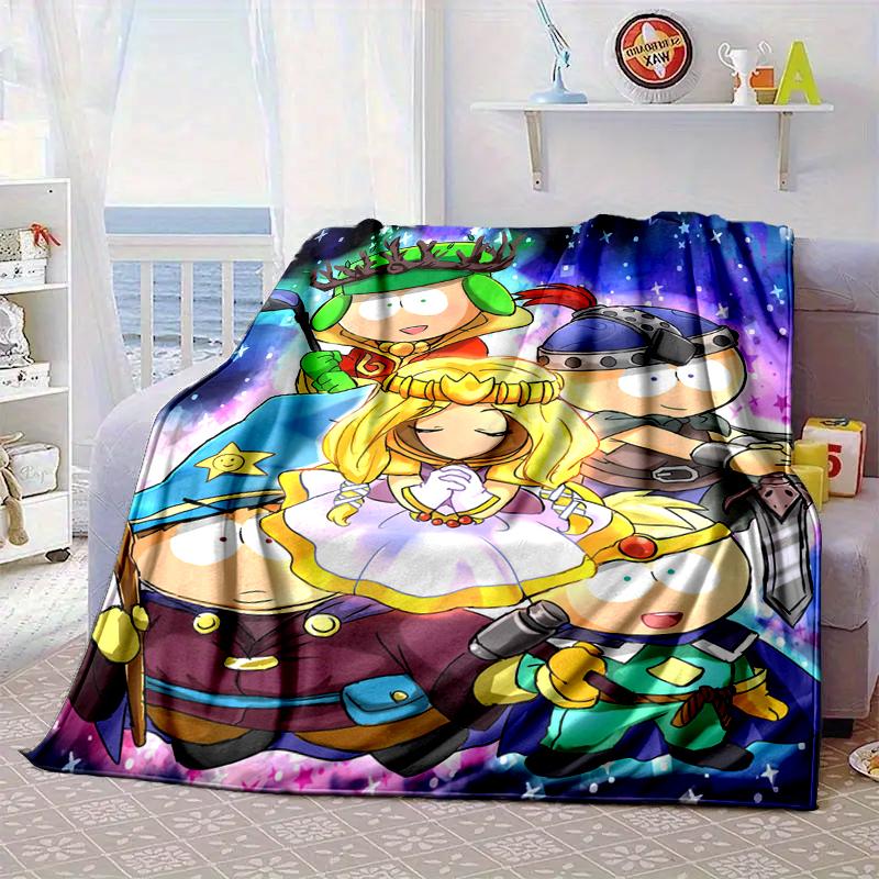 South Friends Adventure Blanket Flannel Blanket for bed, sofa, Camping, Hiking, Picnic Essentials, gift for family Fan gifts
