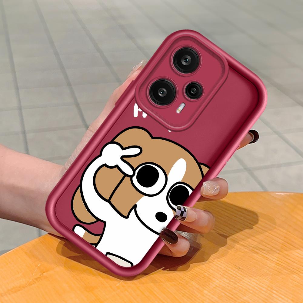 Soft Silicone Square Ladder Printing Pattern Phone Casing Full Cover Camera Shockproof Protection Rubber Case for Xiaomi Redmi