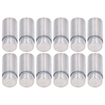 12Pcs Standoff Screws Stainless Steel Wall Sign Advertising Hardware Nail for Acrylic 1/2inx1in