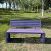 Wrought Iron Outdoor Bench with Backrest