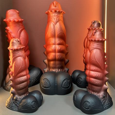 Muscle God's New Anal Plug Shaped Silicone Dildo Soft Mixed Color Female Simulation Masturbator