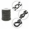 5M Metal Aluminum O-Shaped Chains Twist Chain for DIY Necklace Bracelet Jewelry Making Clothing Bag Component Accessory Supplies