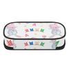Pen Case Printed Durable 300D Polyester Zipper Closure with Mesh Pocket Removable Divider and Pen Slots for Everyday Study