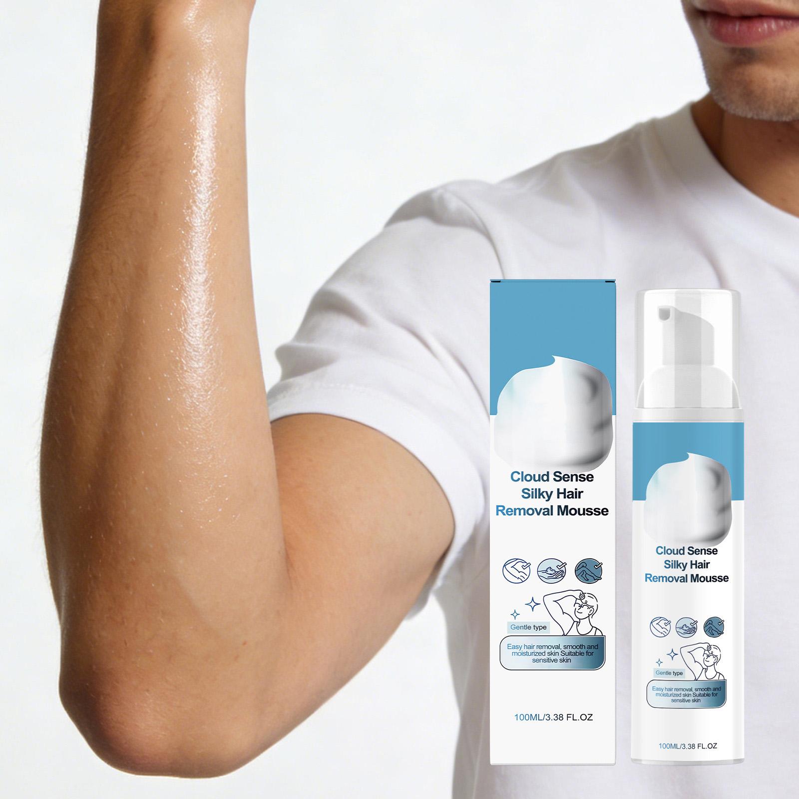 

Men s Hair Removal Softens Body Hair, Gently Cleanses The Skin, Daily Home Hair Removal Care one size