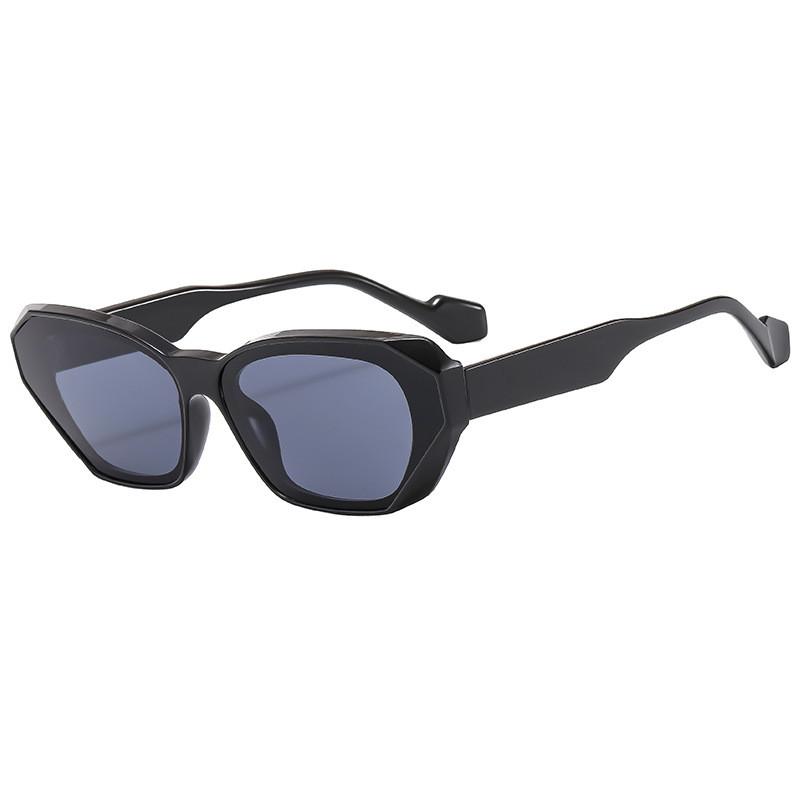Korean Style Beige Cat Eye Sunglasses With Uv400 Protection For Fashionable Outdoors