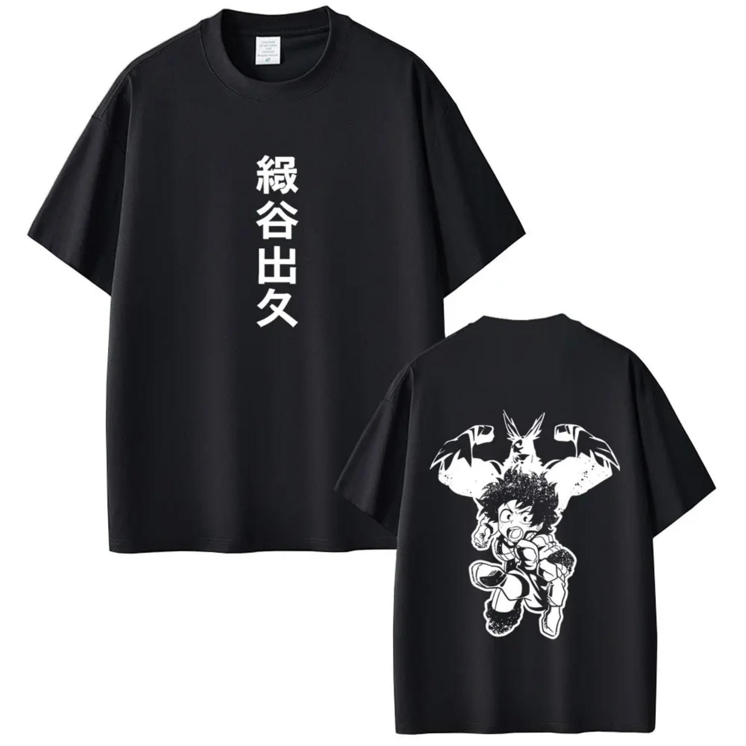 

Anime My Hero Academia All Might Midoriya Izuku Graphic T Shirts Men Women Fashion Casual Manga T-shirt Unsiex Cotton Y2K Tees S разноцветный