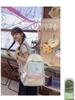 Extra Large Japanese Style Plaid Backpack for Middle & High School Students