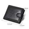 European and American Men's Genuine Leather RFID Anti-Theft Wallet - Short, Stylish, Anti-Magnetic Coin Purse & Money Clip