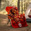 1pc Football Team (28) Theme Blanket - Digital Print, Polyester, Cozy for All Seasons, Perfect for Outdoor, Camping, and Travel