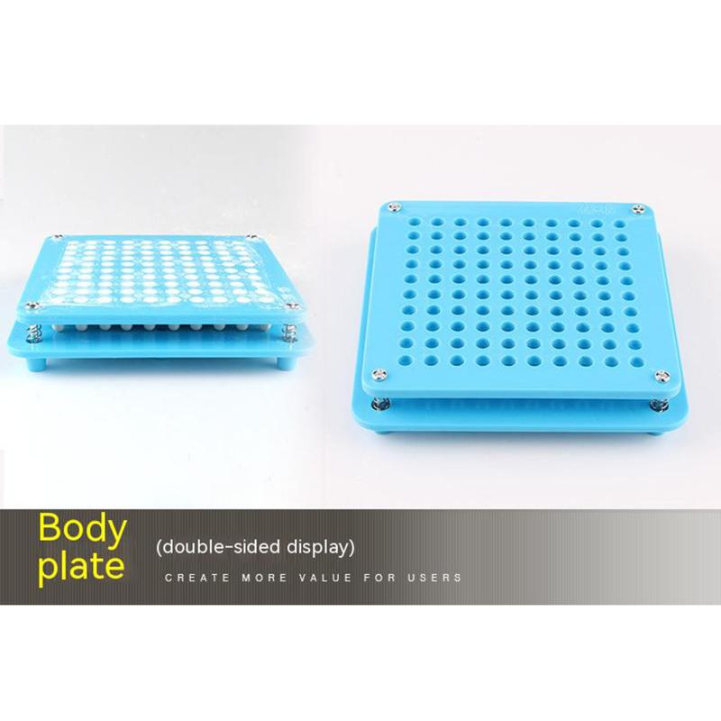 Manuelle Kapselbefüllmaschine Wiederverwendbar Lebensmittelqualität 100 Vertiefungen Kapselbefüller Mit Pulverleitblech