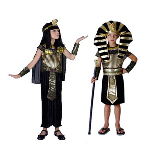 1 Set Authentiek Egyptisch Farao Kostuum Set Themafeesten Verkleden Comfortabel Kinder