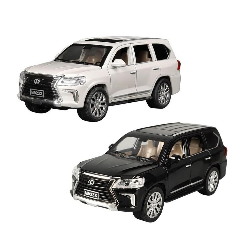 MyCar 1:24 Scale Lexus LX570 Die-Cast Metal SUV Model Car for Display & Decoration, White, 1pc