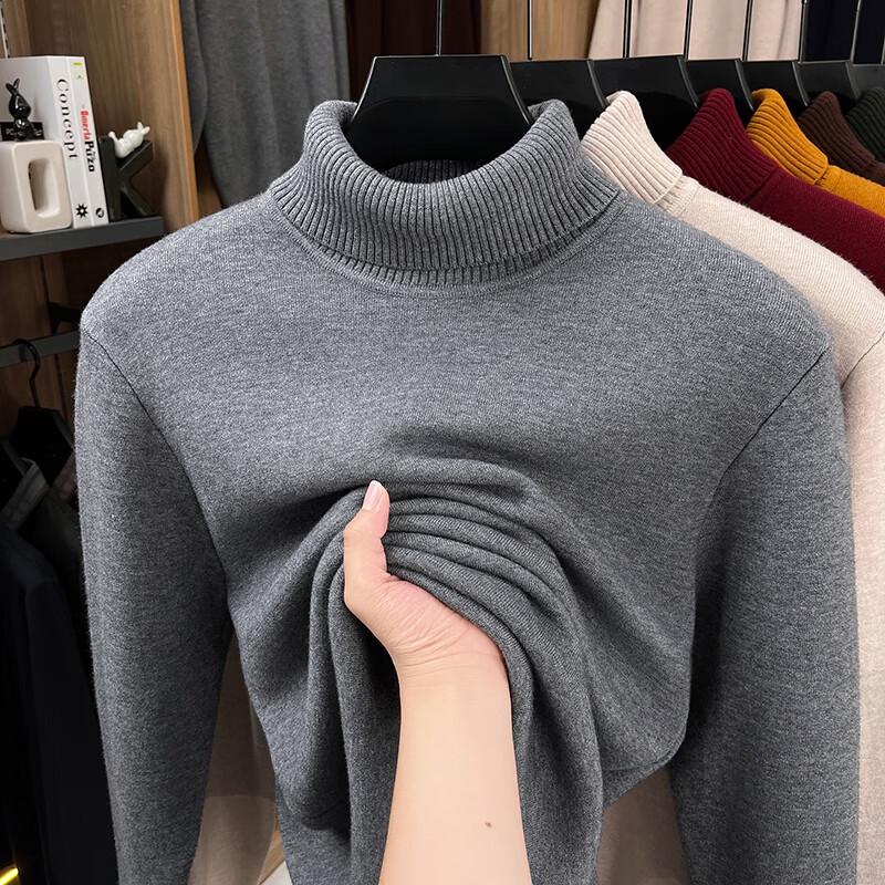 Men's Thickened Plush-Lined Turtleneck Sweater YTMTST6871