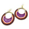 Les Trésors De Lily [N7237] - Designer Earrings 'Altaï' Purple