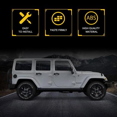 Pro Jeep Wrangler JK 2007-2018 2ks Střešní žlábek pro odvod vody a deště ABS Voda Dešťový deflektor Ochrana Odvodňovací příslušenství